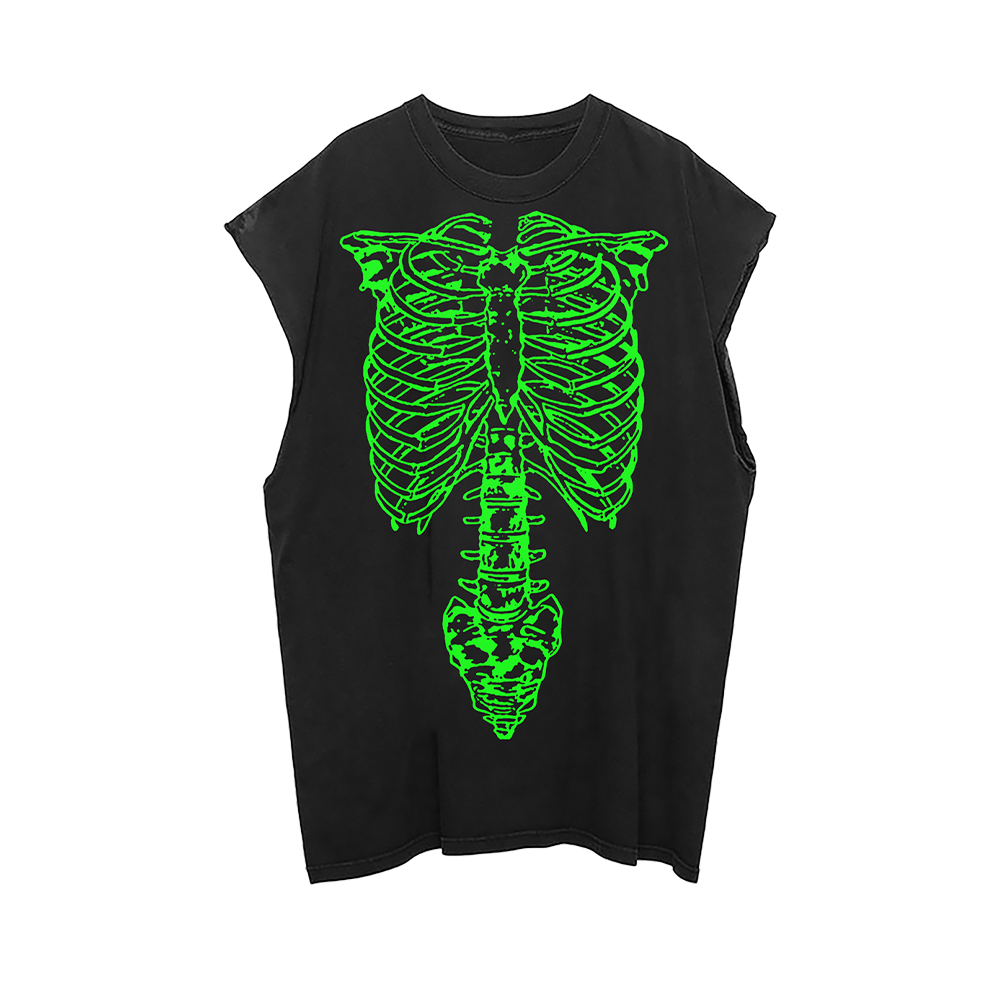 Skeleton Unisex Muscle Tank Top